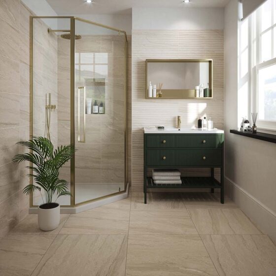 Travertine Beige floor porcelain tiles 60x60cm