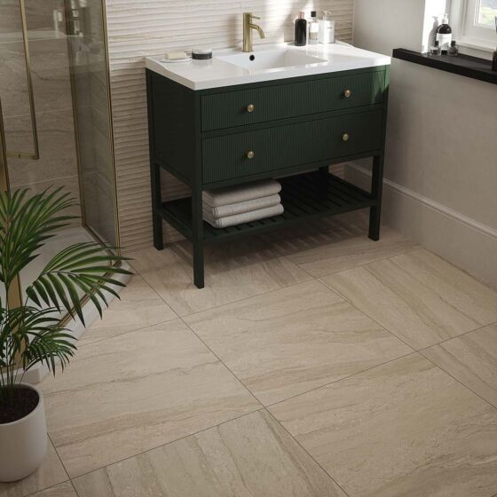 Travertine Beige floor porcelain tiles 60x60cm