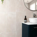 Stonehouse Zenetti Studio Vintage White Decor Marble Effect Fluted Wall Tiles Matt 30x60cm