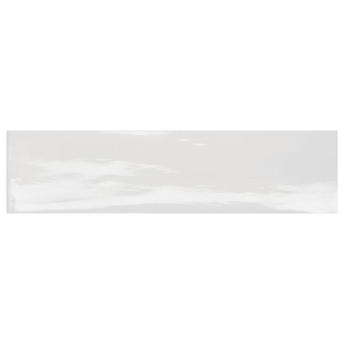 Vitrina White Chalk Gloss Wall Ceramic tiles 7.5x30cm