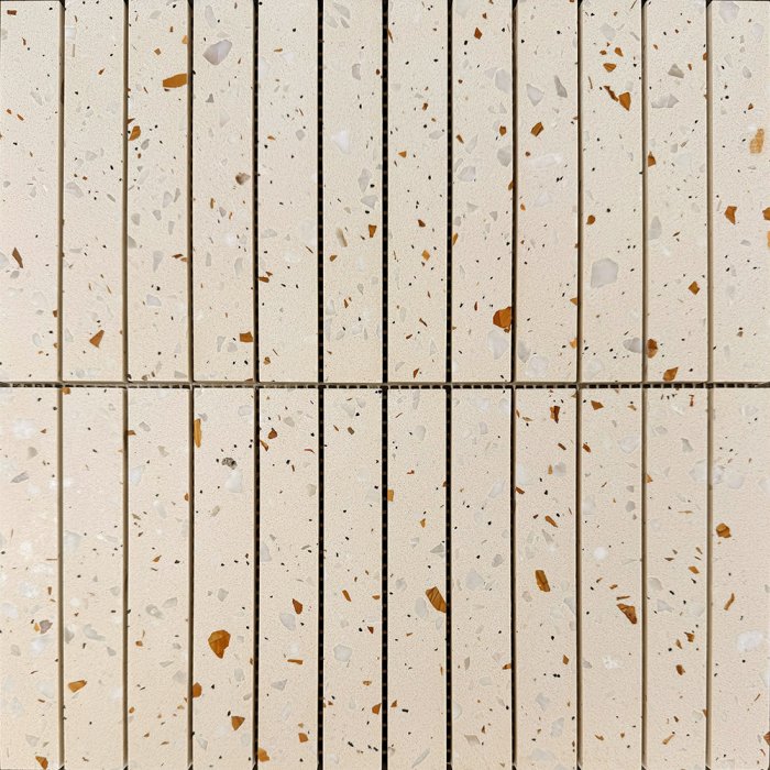 Lingot Terrazzo Kit-Kat Cream Mosaic Tiles 30x30cm