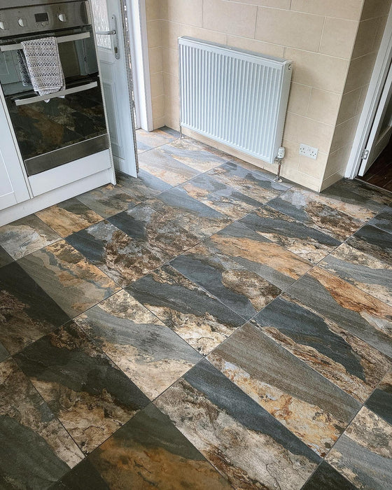 Bourgas Rustic Brown Matt  porcelain 308x610x10mm