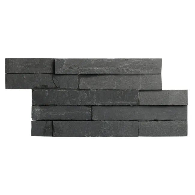 Wales Quarry Black Slate splitface 15x30cm