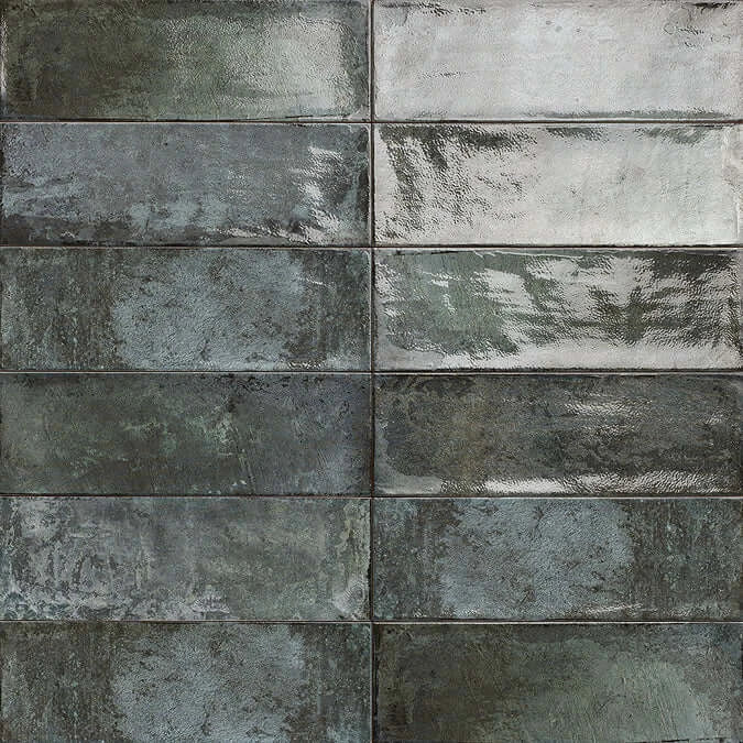 Oxford rustic blue gloss wall tiles 10x30cm All tiles TILEJOB.CO.UK