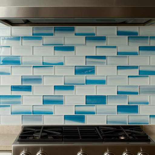 Agate Glass Blue Mosaic 300x300x8mm