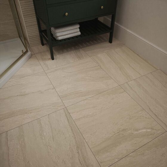 Travertine Beige floor porcelain tiles 60x60cm