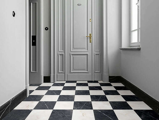 Marquina Classic Marble black 30x30cm All tiles TILEJOB.CO.UK