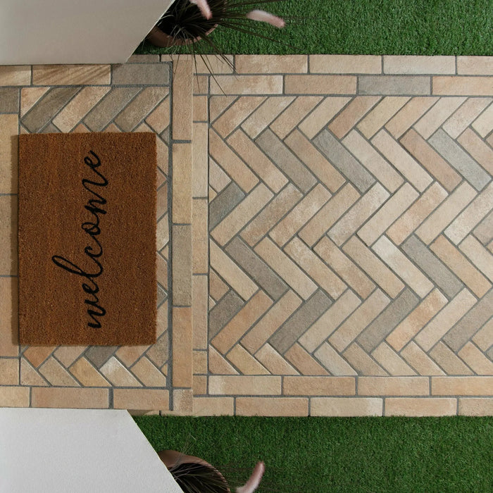Keswick Beige Brick Terracotta-Effect Porcelain Tiles 62x235mm