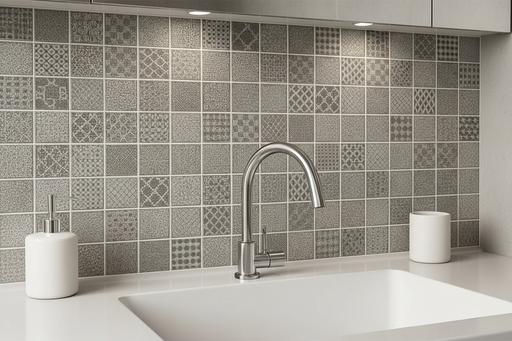 Tapestry Grey Mosaic Wall 300x300x8mm