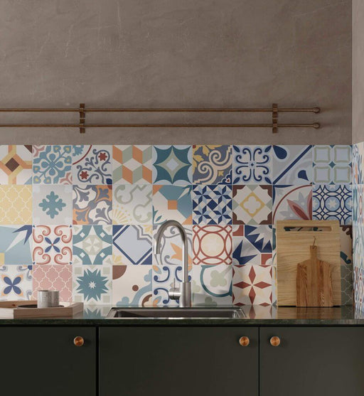 Lumier Taco Mix Matt Porcelain Tiles cut sample TILEJOB.CO.UK
