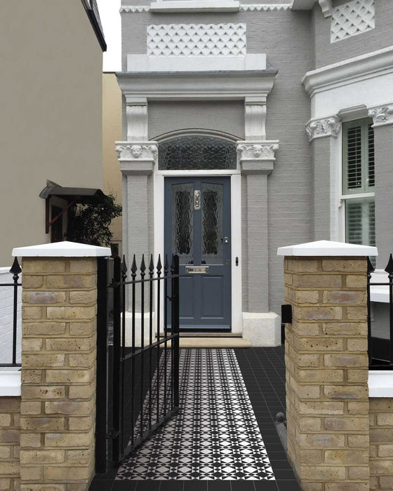 Blanconero Georgian Geometric porcelain 200x200x8mm