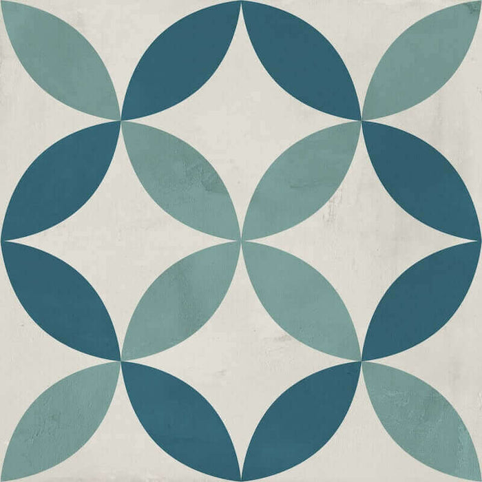 Eden Mix Classic Patterned Tile cut sample TILEJOB.CO.UK