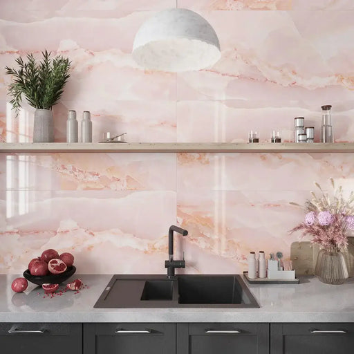Onyx Pink Gloss and Matt 30x60cm All tiles TILEJOB