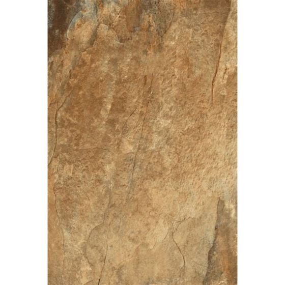 Keystone Mocha Slate Effect Matt Porcelain Wall & Floor Tile - 600mm x 400mm