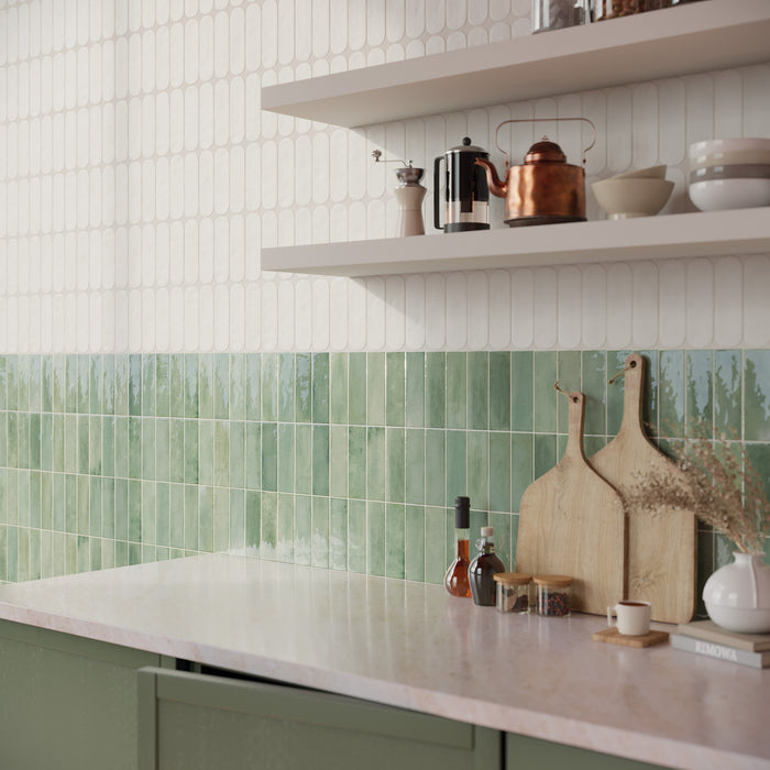 Morandi Fresh Mint ceramic gloss- 5.2X16x0.8cm