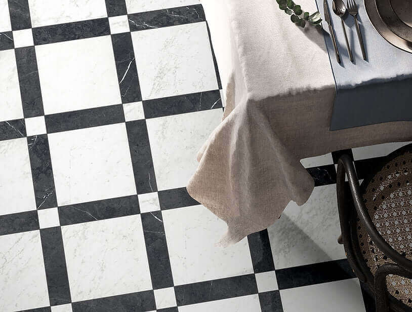 Marquina Classic Marble black 30x30cm All tiles TILEJOB.CO.UK