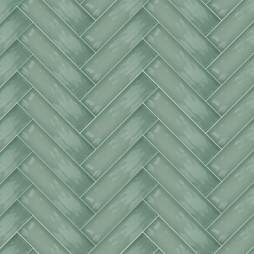 Vitrina Light Green Gloss Wall Ceramic tiles 7.5x30cm