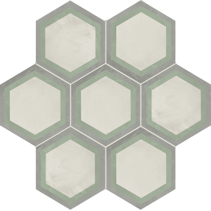 Vive Honey Green Hexagon tiles 216x250mm All tiles TILEJOB