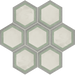 Vive Honey Green Hexagon tiles 216x250mm All tiles TILEJOB