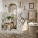 Livada grey vitrified ceramic tiles cut sample TILEJOB.CO.UK
