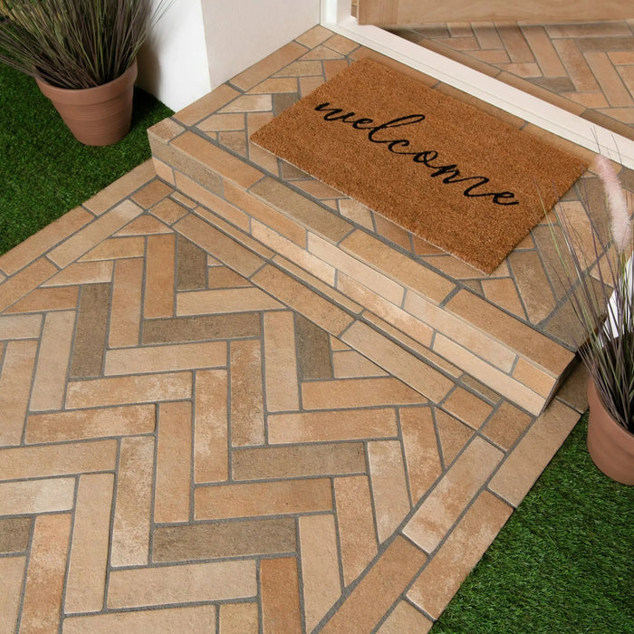 Keswick Beige Brick Terracotta-Effect Porcelain Tiles 62x235mm