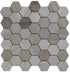 Warm Mocha  Natural Stone Hexagonal Mosaic tiles