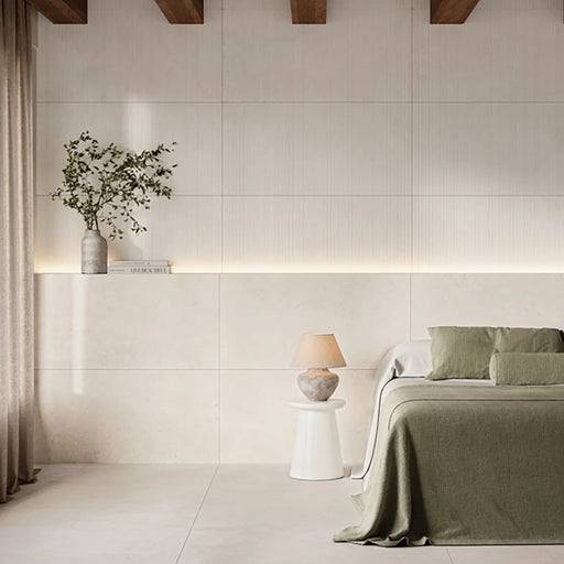 Mixtone White Porcelain Matt Tiles 60x120cm