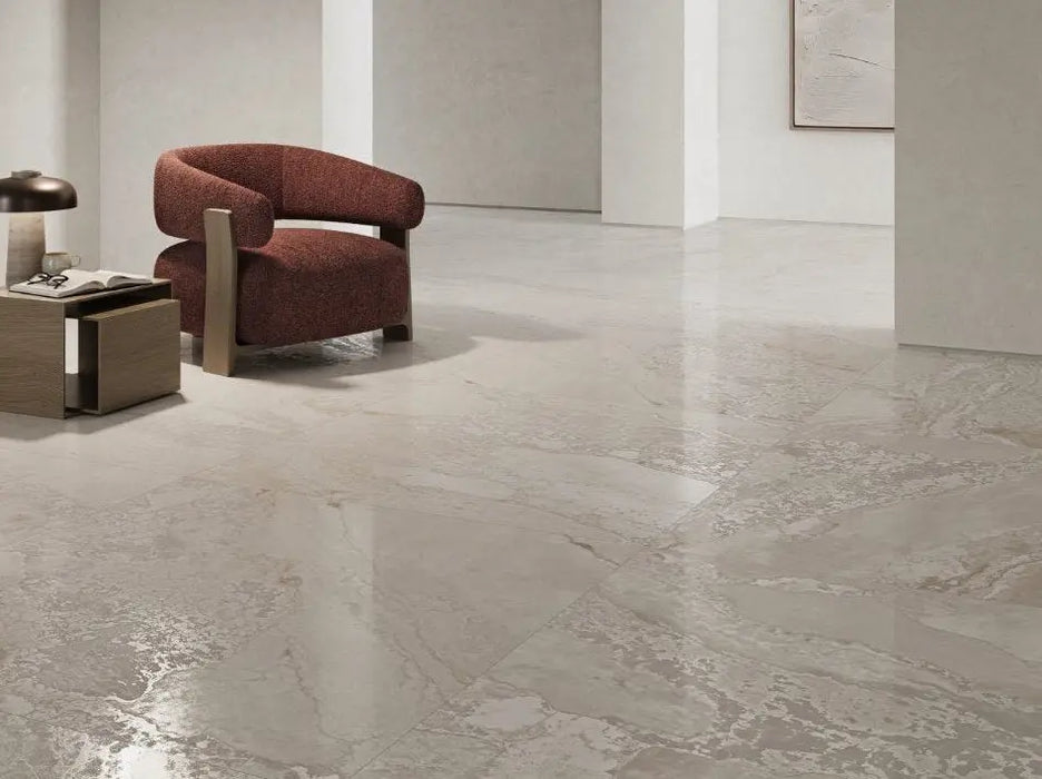 Planet Cream Oxide Metal Effect Wall & Floor Tiles