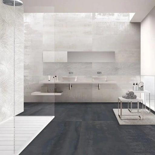 Ionic White Metal Effect Wall & Floor Tiles