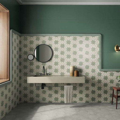 Vive Star Green Hexagon tiles 216x250mm All tiles TILEJOB