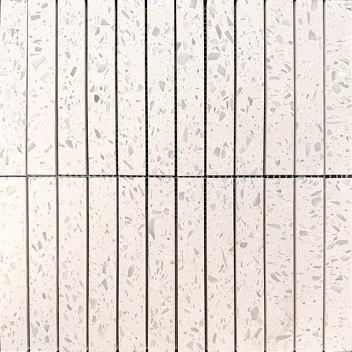 Lingot Terrazzo Kit-Kat White Mosaic Tiles 30x30cm