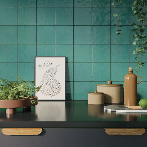 Zellige Turquoise Wall tiles 13x13cm