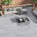 Kandla Grey Porcelain Anti Slip Paving Slabs Pack 21.6m²