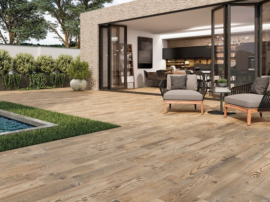 Village Natural Wood effect tiles 20X120cm