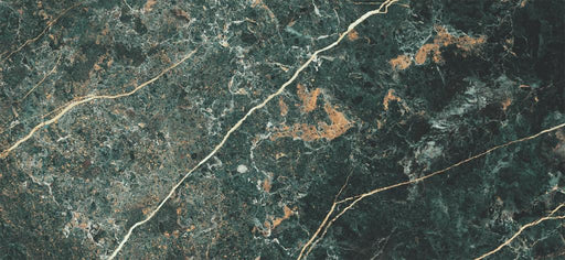 Icaro Musk Green Gloss Marble Effect Tiles 600x1200mm