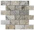 Tuscan Grey Travertine Tumbled  Brick Natural Stone tiles