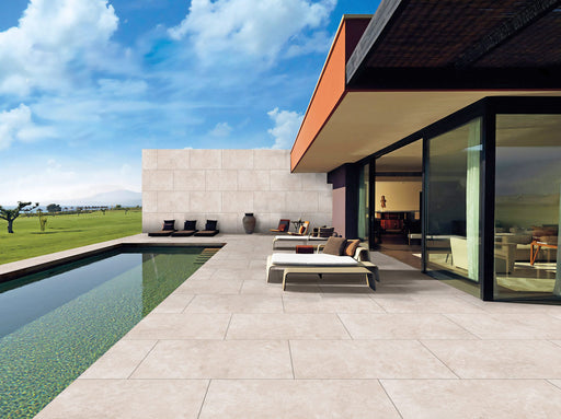 Travertino outdoor porcelain tile 60x90x2cm