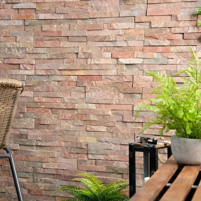 Keystone Beige Slate Effect Matt Porcelain Floor Tile 600x400mm