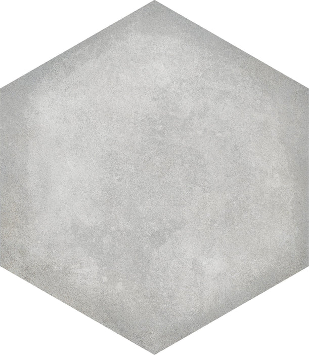 Florence Dark Grey Plain Hexagon porcelain 210x250x10mm