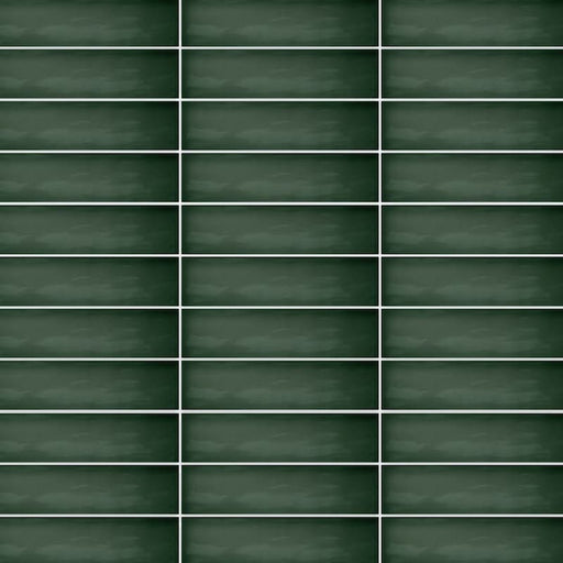 Vitrina Moss Green Gloss Wall Ceramic tiles 7.5x30cm