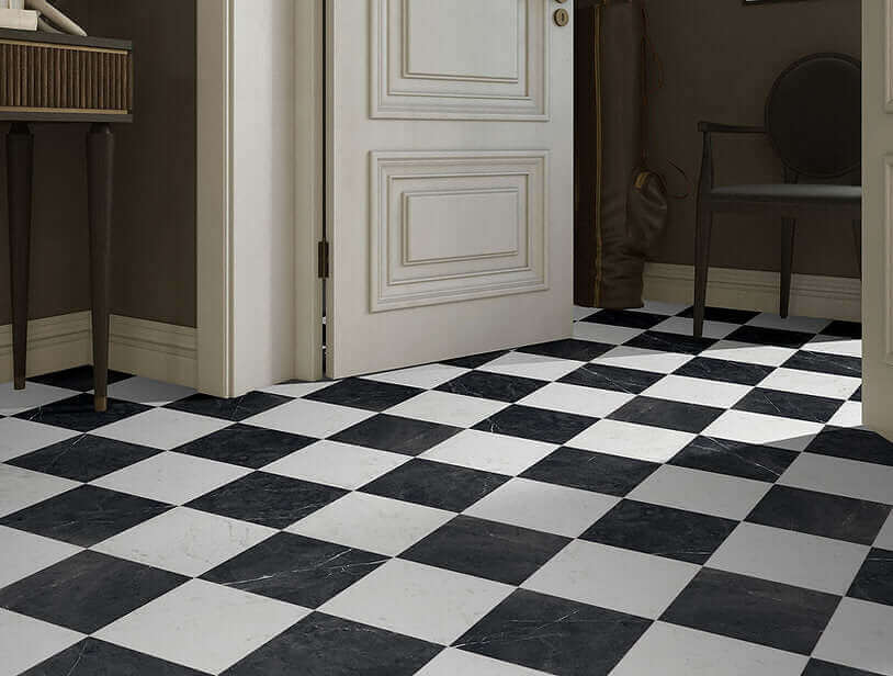 Marquina Classic Marble black 30x30cm All tiles TILEJOB.CO.UK
