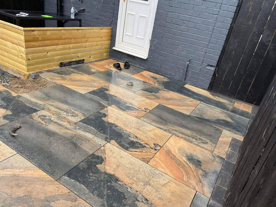Impero slate outdoor porcelain tiles 60x90x2cm TILEJOB
