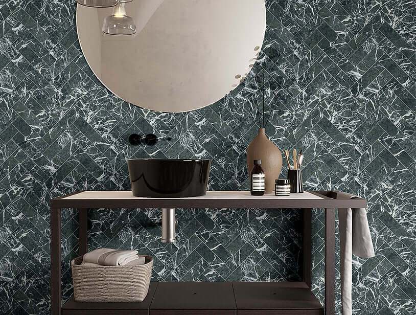 Marquina Classic Marble White 30x30cm All tiles TILEJOB.CO.UK
