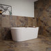 Keystone Mocha Slate Effect Matt Porcelain Wall & Floor Tile - 600mm x 400mm
