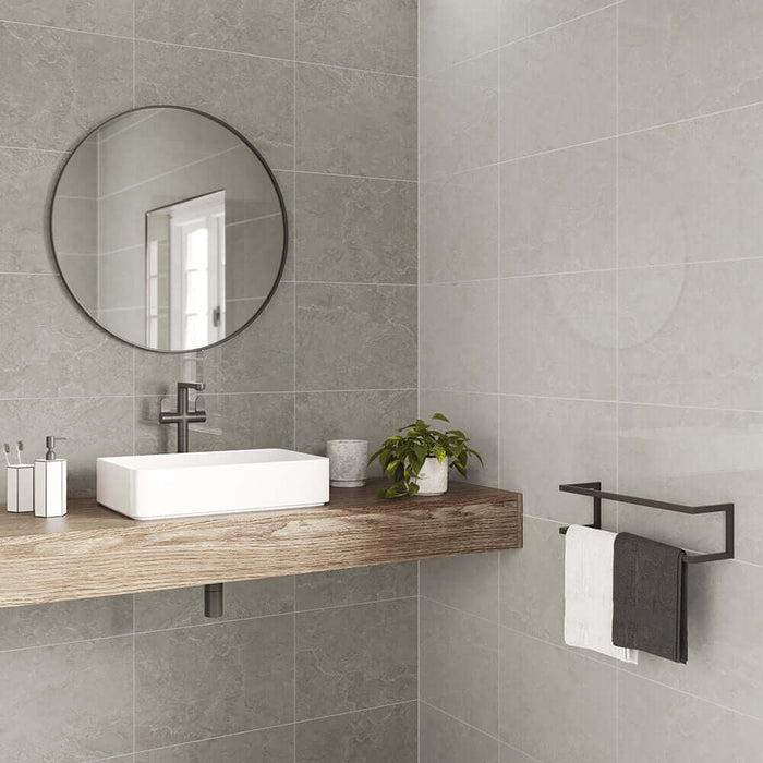Alfa Dove Gloss ceramic tiles cut sample TILEJOB.CO.UK