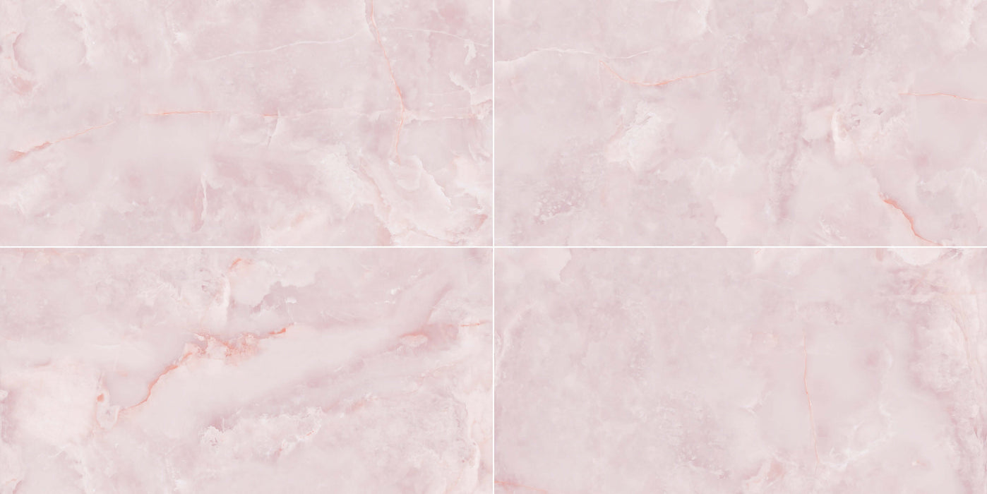 Onyx pink calma gloss tiles 60x120cm All tiles TILEJOB.CO.UK