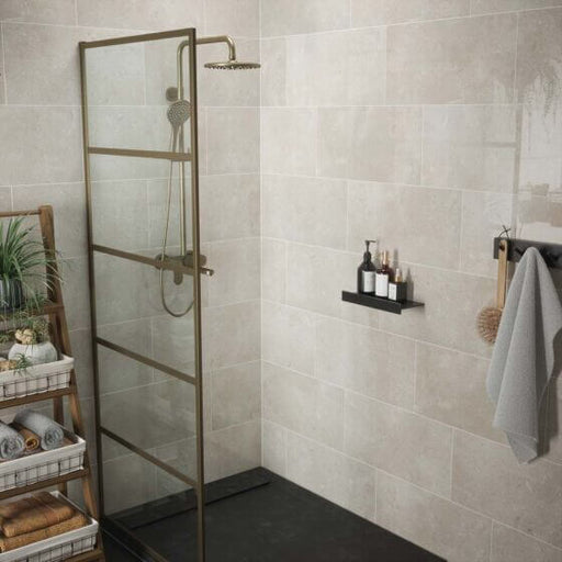 Fossil Travertine wall gloss ceramic tiles 30x60cm All tiles TILEJOB