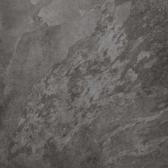 Troia Dark Grey matt porcelain tiles cut sample