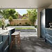 Troia Dark Grey matt porcelain tiles cut sample TILEJOB