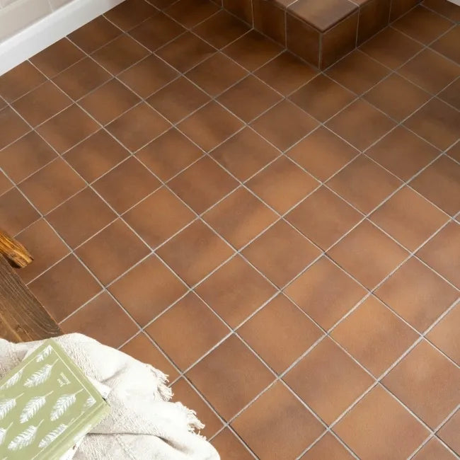 Cathedral Classic Victorian Brown quarry tiles 15x15cm